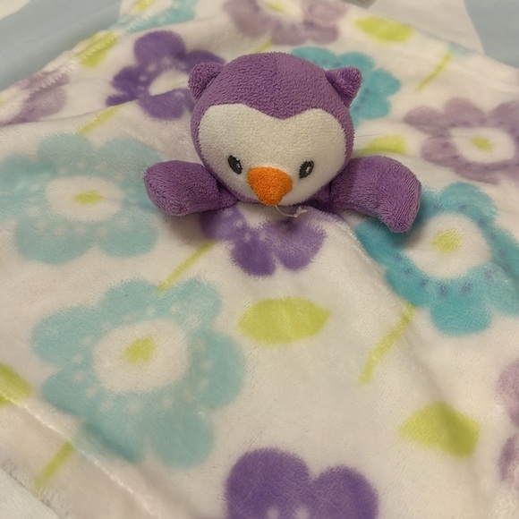 Penguin Love/nunu/security/comfort blanket with stuffie - Picture 2 of 3